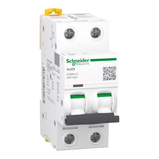 [A9F74201] AUTOMATICO 2X1A RIEL C60N SCHNEIDER