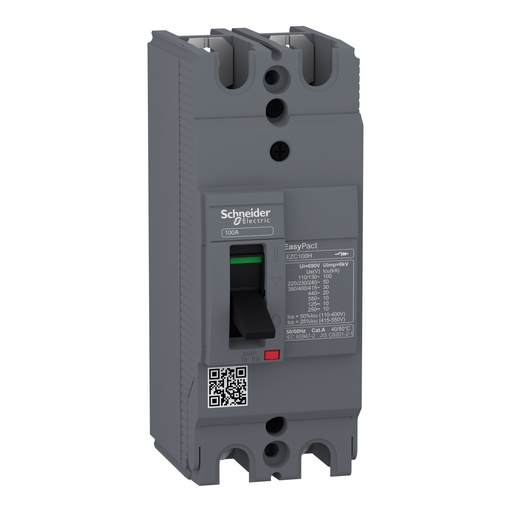 [EZC100H2080] TOTALIZADOR 80A 30KA 2P/2T EZC100H SCHNEIDER