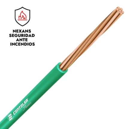 [NEX10036058] CABLE 14 AWG 600V 75°C VERDE LSHF