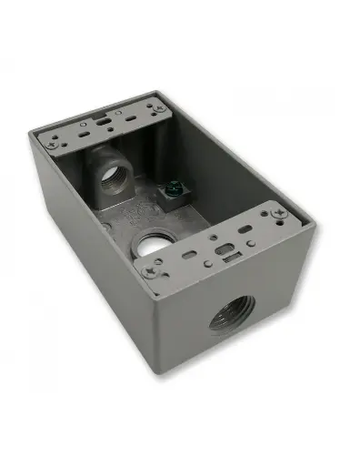 [282] CAJA RECTANGULAR 3/4 3 SALIDAS TIPO RAWELT