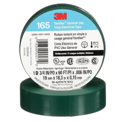 [C18MTRSVE] CINTA TEMFLEX VERDE X 18 MTRS