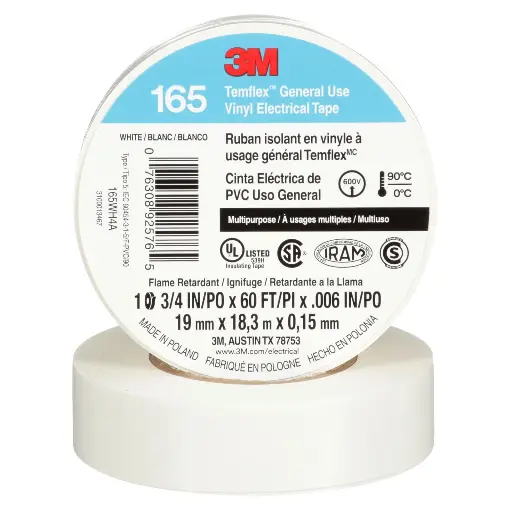 [C18MTRSBL] CINTA TEMFLEX BLANCA 18 MTRS 3M