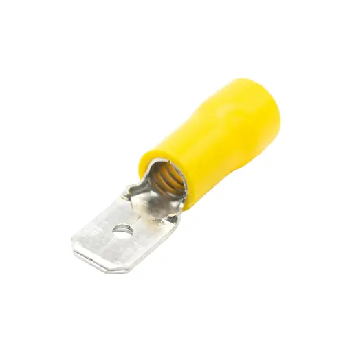 [VTFM-MY250] TERMINAL FASTON 12-10 AMARILLO MACHO MEDIO AISLADO VCP