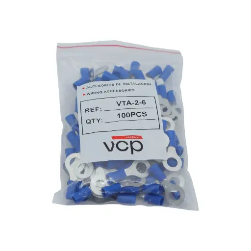 [VTA-2-6] TERMINAL 16-14 AWG OJO 1/4 AZUL VCP