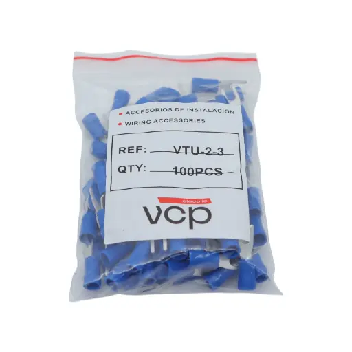 [VTU-2-3] TERMINAL 16-14 AWG U 1/8 AZUL VCP