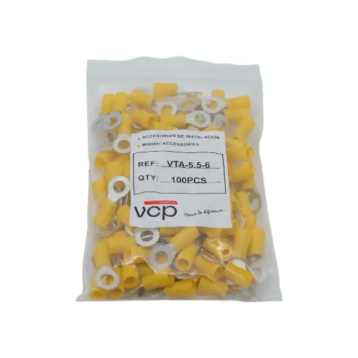 [VTA-5.5-6] TERMINAL 12-10 AWG OJO 1/4 AMARILLO VCP