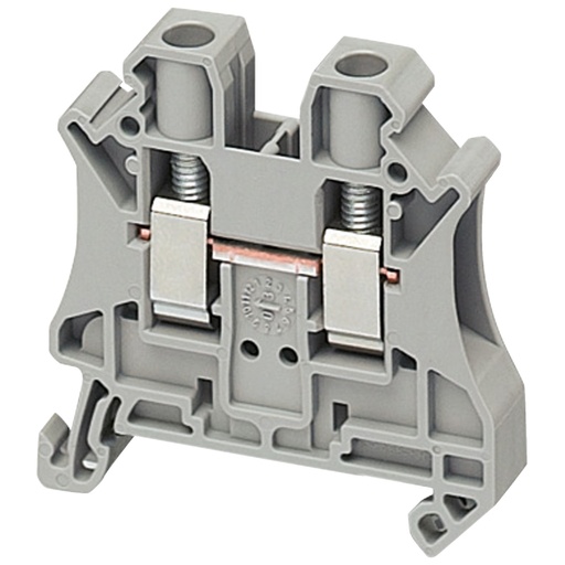 [NSYTRV62] BORNERA CONEXION TORNILLO 6MM 2PT GRIS
