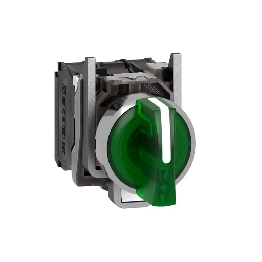 [XB4BK133M5] SELECTOR 3 POSICIONES NA+NC 230V