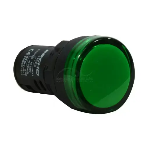 [17523] PILOTO VERDE 220V 22MM
