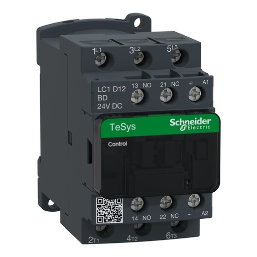 [LC1D12BD] CONTACTOR 12A 24V CC-AR SCHNEIDER