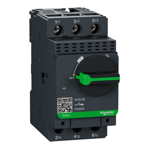 [GV2L08] GUARDAMOTOR 3X4 AMP 100KA MAGNETICO