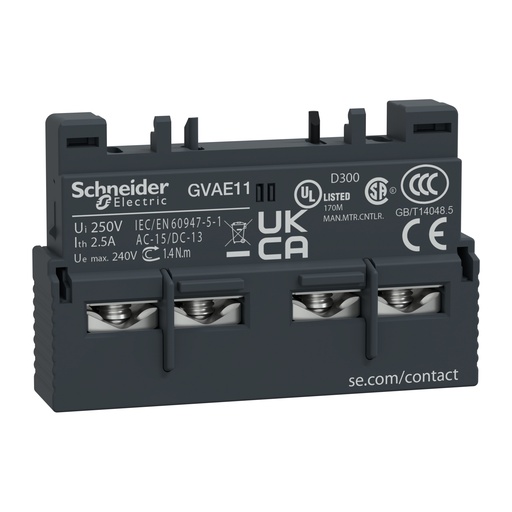 [GVAE11] BLOQUE CONTACTO AUXILIAR NA+NC FRONTAL SCHNEIDER