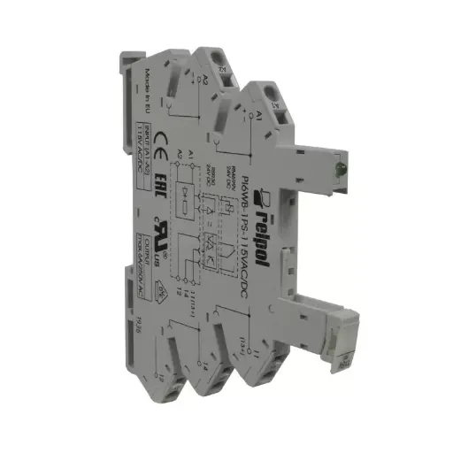 [51181] INTERFASE MODULAR 110VAC 6.2mm RELPOL
