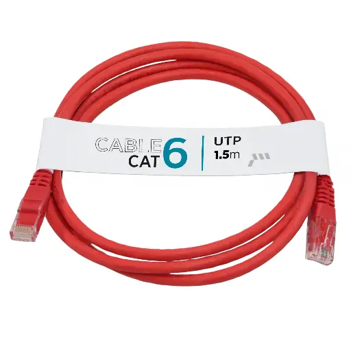 [PCV6-05R] PATCH CORD 5FT CAT.6 ROJO VCP