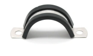 [A1"-INOX] ABRAZADERA 1" ENCAUCHETADA INOX