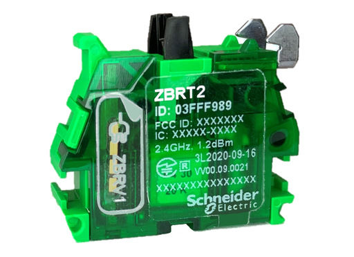 [ZBRT2] TRANSMISOR INALAMBRICO SIN BATERIA VERDE PLASTICO